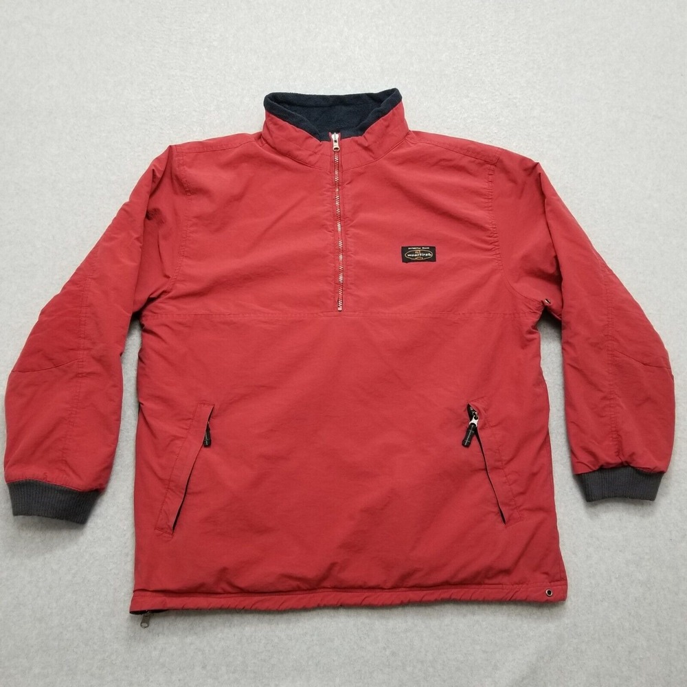 Wearfirst‎ Jacket Mens XL Red Full Zip Pockets